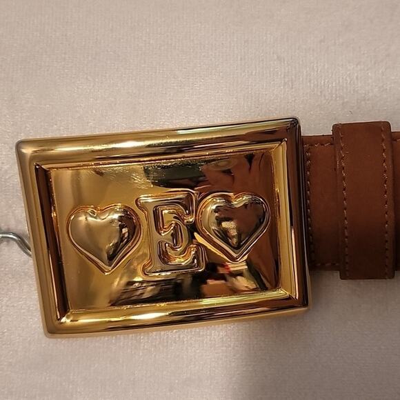 ESCADA MADE IN ITALY LARGE E BELT & BUCKLE SIZE 36 299-730-36 main image 4